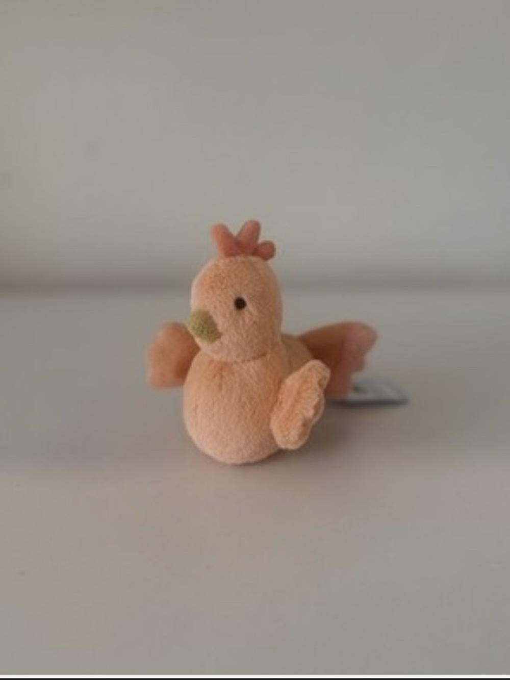 Authentic Jellycat FLUFFY CHICKEN 3.5" - Retired